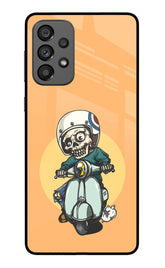 Undead Biker Samsung A73 5G Glass Case